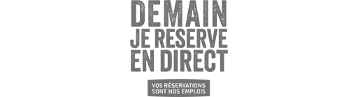 Logo Demain je réserve en direct, partenaire du domaine de la Régalière à Anduze